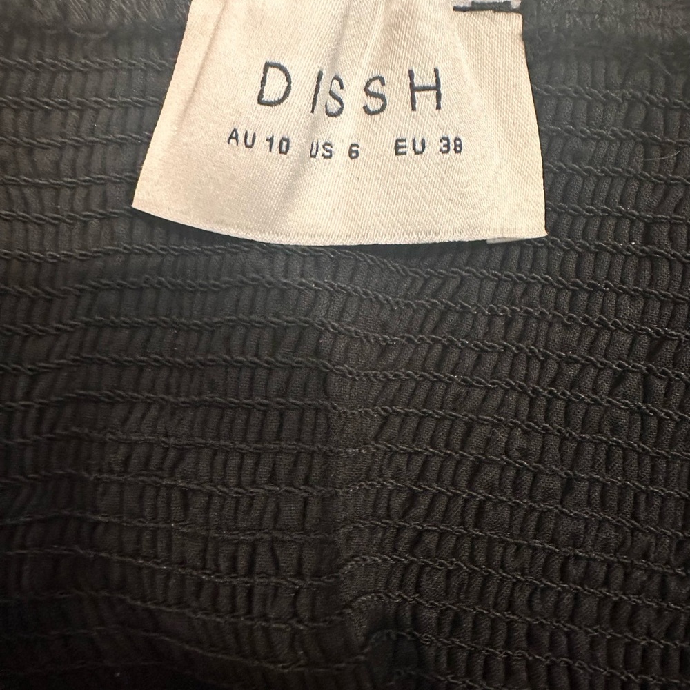 DISSH Black Drop Waist Midi Dress - Picture 6 of 6